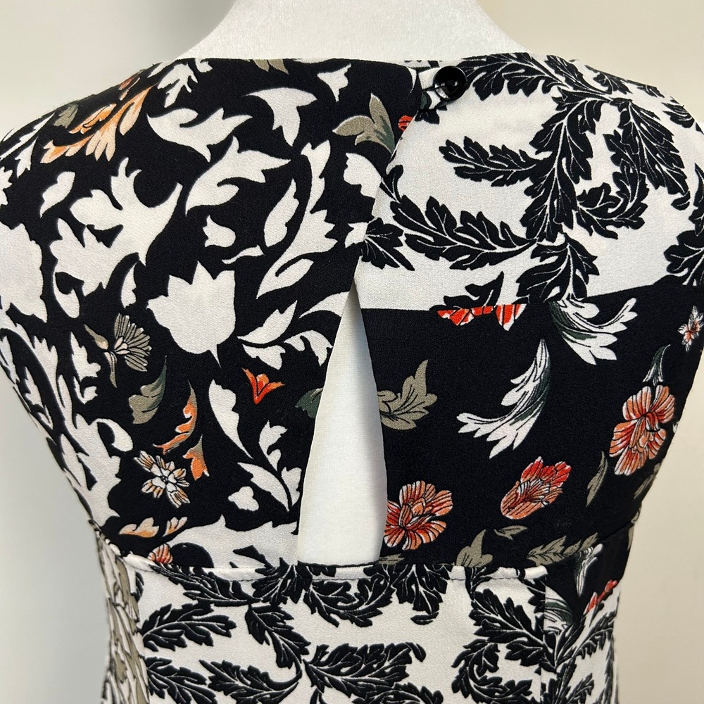 Zara Basic Womens Patchwork Floral Leaf Print Sle… - image 5